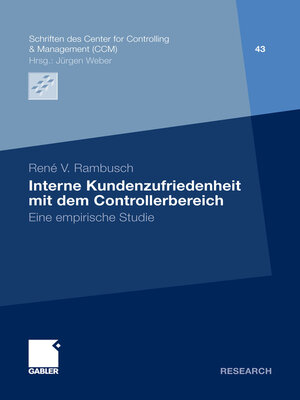 cover image of Interne Kundenzufriedenheit mit dem Controllerbereich